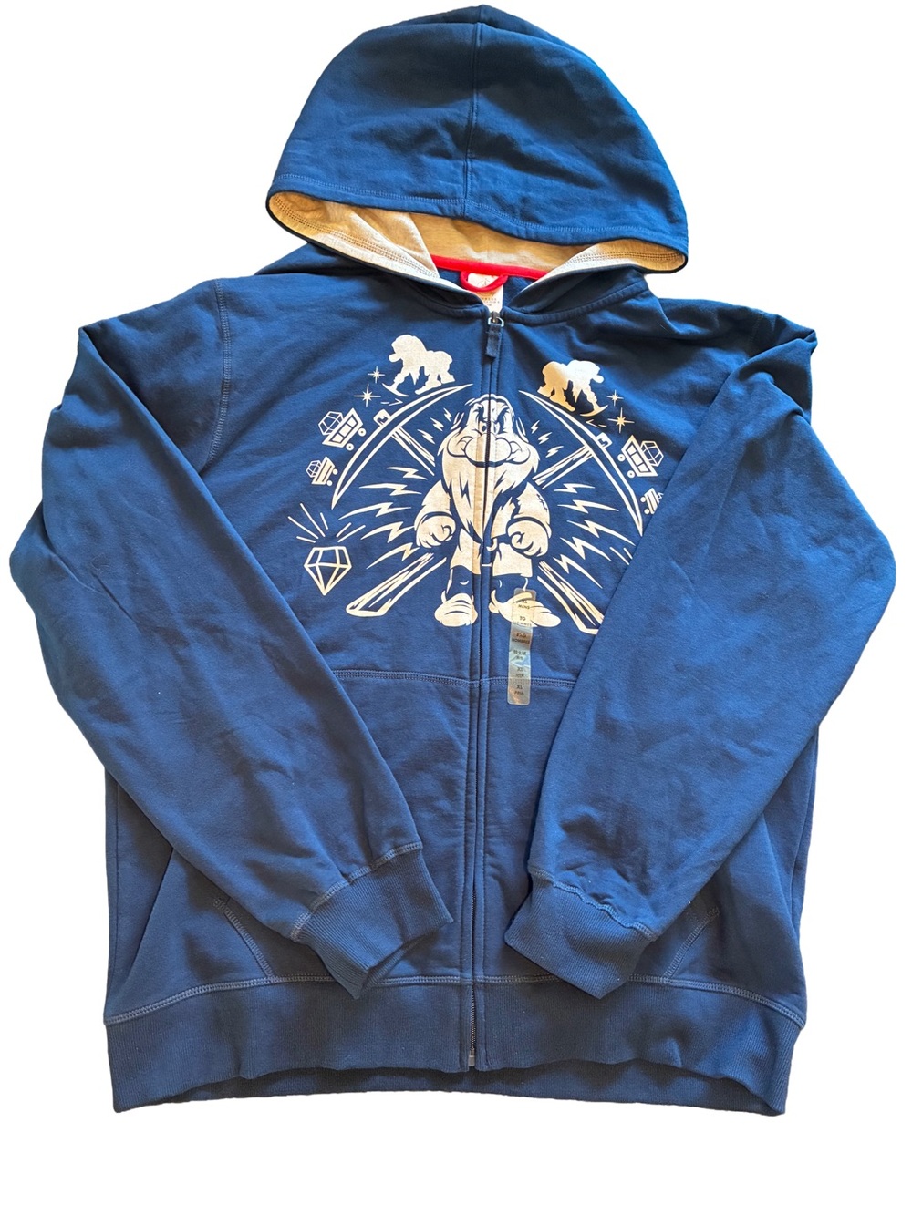Disney Store Grumpy Hoodie | Men’s XL | NWT | Snow White | Full Zip